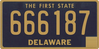 DE license plate 666187