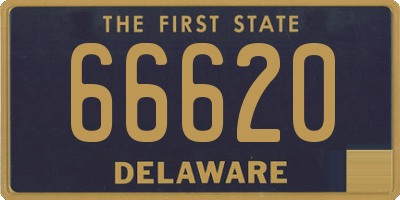 DE license plate 66620