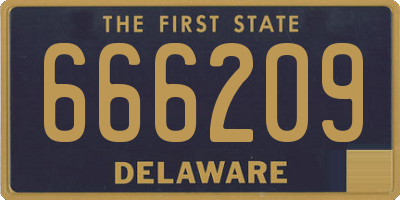 DE license plate 666209