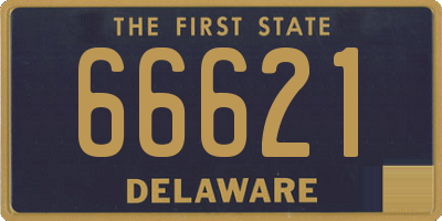 DE license plate 66621
