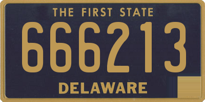 DE license plate 666213