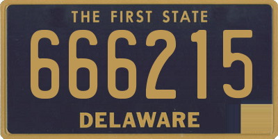 DE license plate 666215