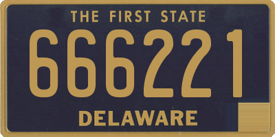 DE license plate 666221