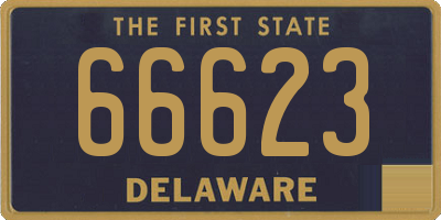 DE license plate 66623