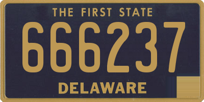 DE license plate 666237