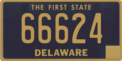 DE license plate 66624