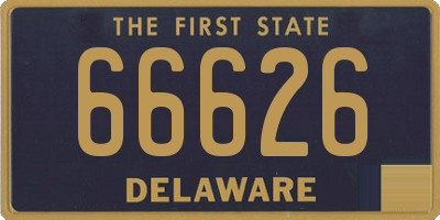 DE license plate 66626