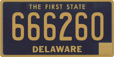 DE license plate 666260