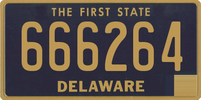 DE license plate 666264