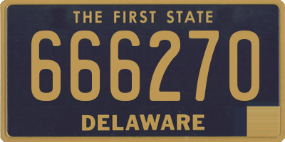 DE license plate 666270