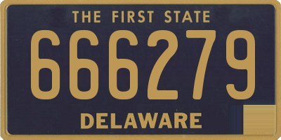 DE license plate 666279