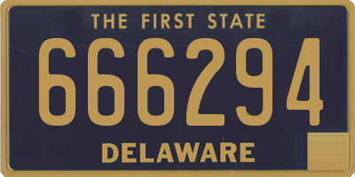 DE license plate 666294