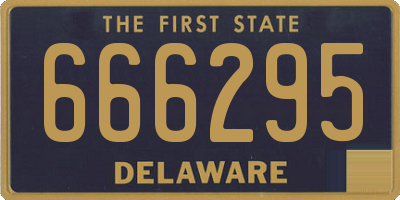 DE license plate 666295
