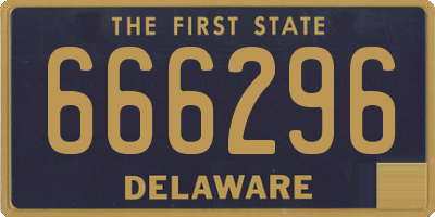 DE license plate 666296