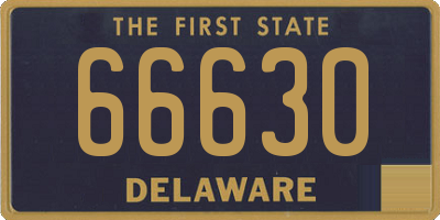 DE license plate 66630