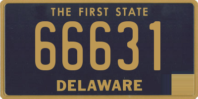 DE license plate 66631