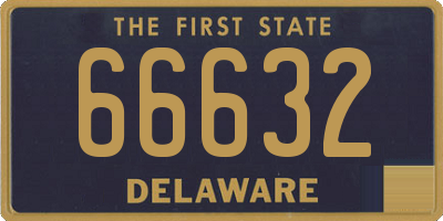 DE license plate 66632