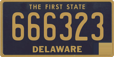 DE license plate 666323