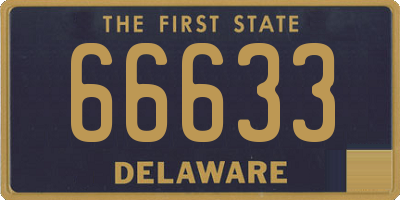 DE license plate 66633