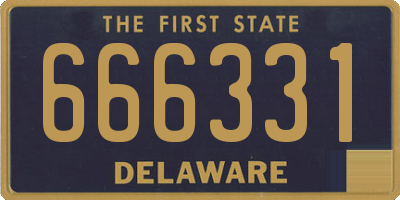 DE license plate 666331