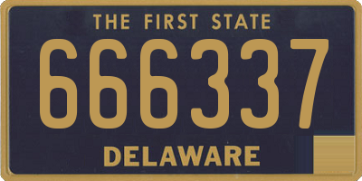 DE license plate 666337