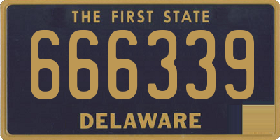 DE license plate 666339