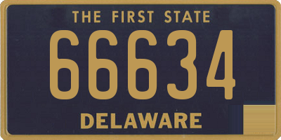 DE license plate 66634