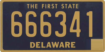DE license plate 666341