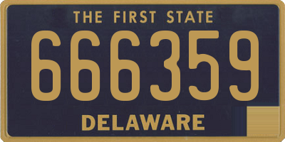 DE license plate 666359
