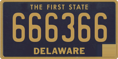 DE license plate 666366