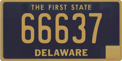 DE license plate 66637