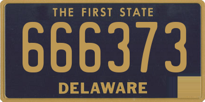 DE license plate 666373