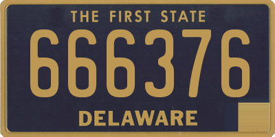 DE license plate 666376
