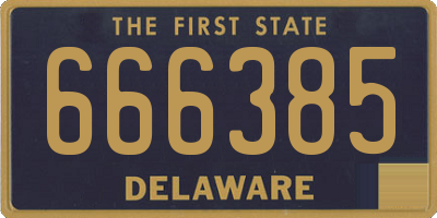DE license plate 666385
