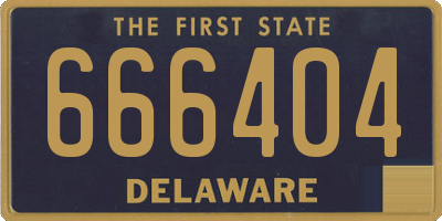 DE license plate 666404