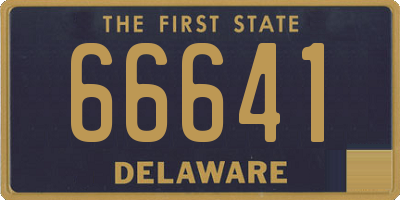 DE license plate 66641