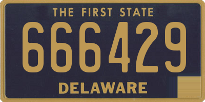 DE license plate 666429