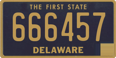 DE license plate 666457