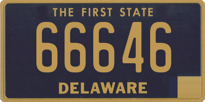DE license plate 66646