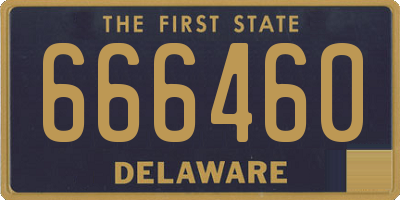 DE license plate 666460