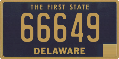 DE license plate 66649