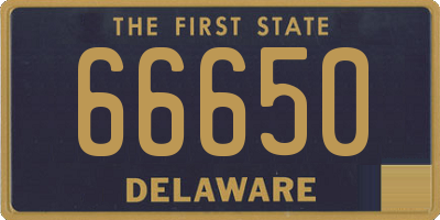 DE license plate 66650