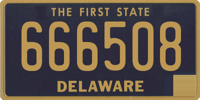 DE license plate 666508