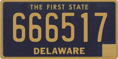DE license plate 666517