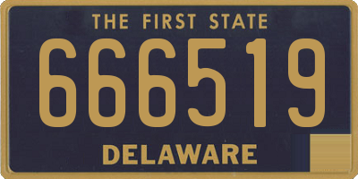 DE license plate 666519