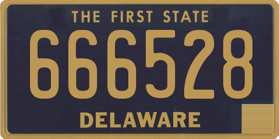 DE license plate 666528