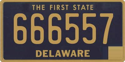 DE license plate 666557