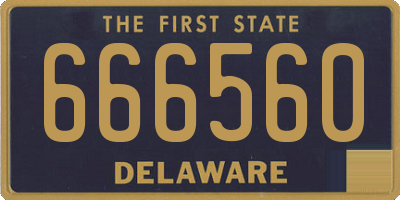 DE license plate 666560