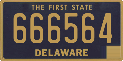 DE license plate 666564