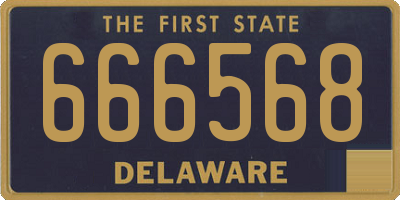 DE license plate 666568